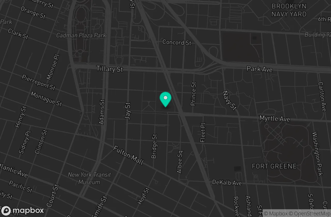 Map of the glooh office in Brooklyn