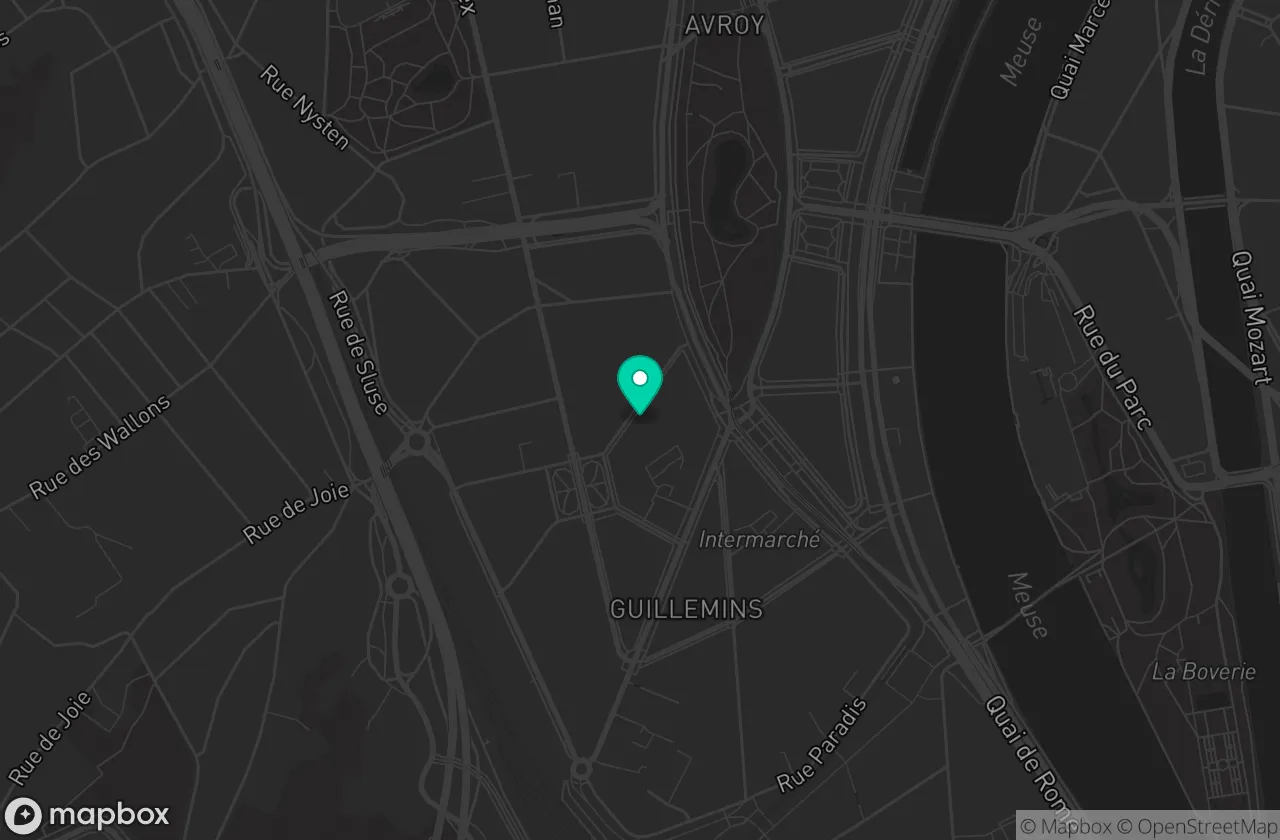 Map of the glooh office in Liège