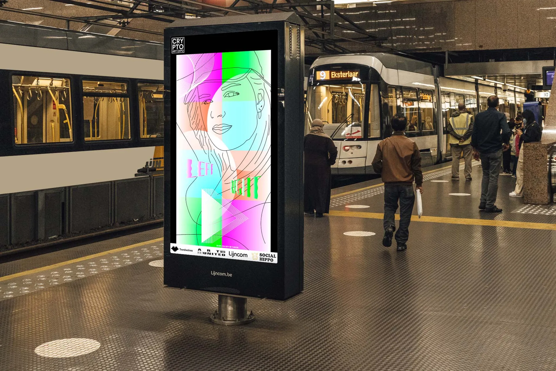DOOH screen in Antwerp