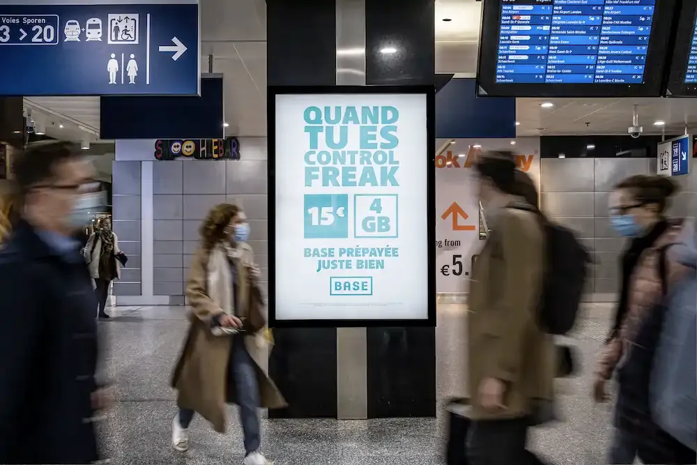 DOOH screen in Antwerp